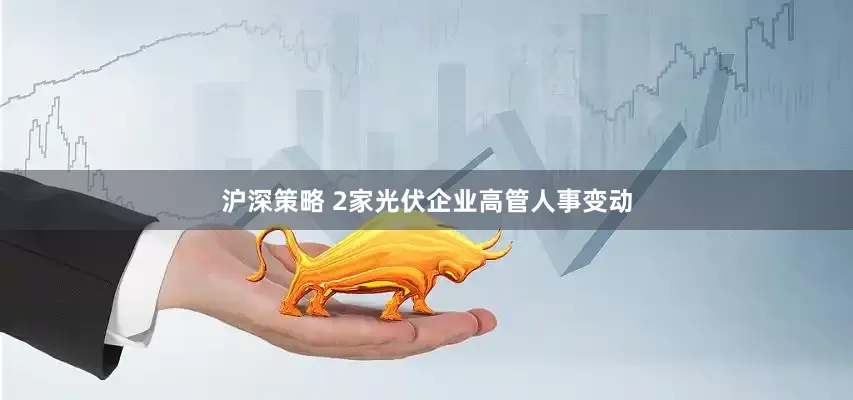 沪深策略 2家光伏企业高管人事变动
